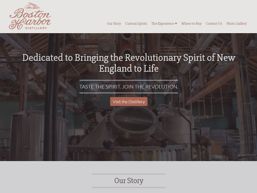 Boston Harbor Distillery Website Project