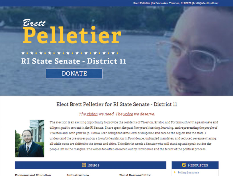 Elect Brett Website Project